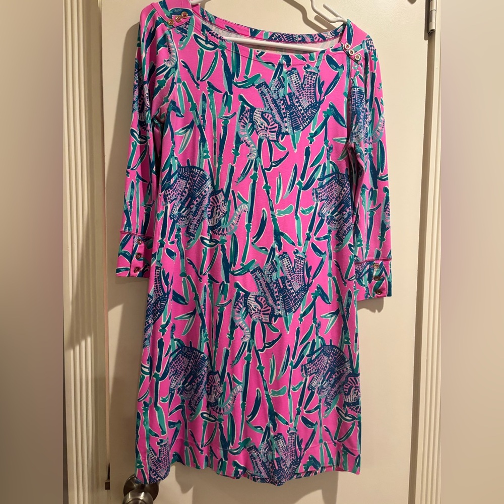 Lilly Pulitzer Pink and Blue Tropical Top